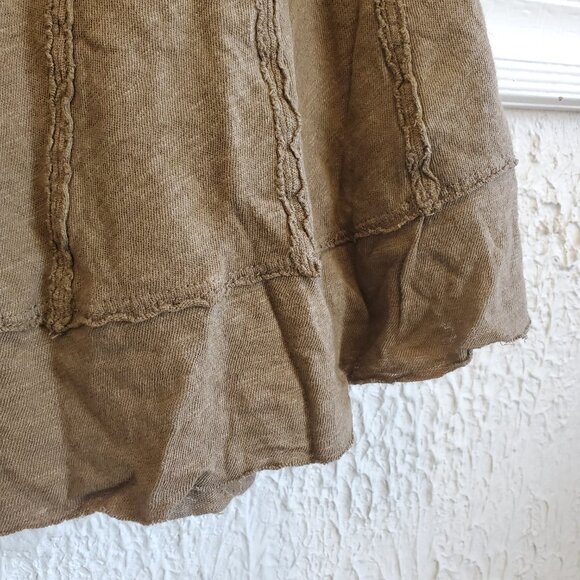 We the Free by Free People Tunic Top, Tan/Light Brown, Women's Small - Picture 6 of 9